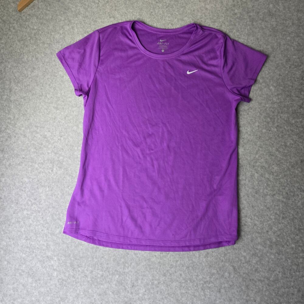 Nike Dri-Fit Athletic Women's Purple Activewear T-Shirt - Size L